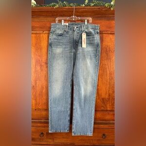 Levi's Men's Washed Blue Straight Jeans